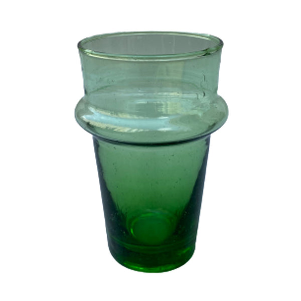 6 mundgeblasene Gläser Grün Beldi 10cm
