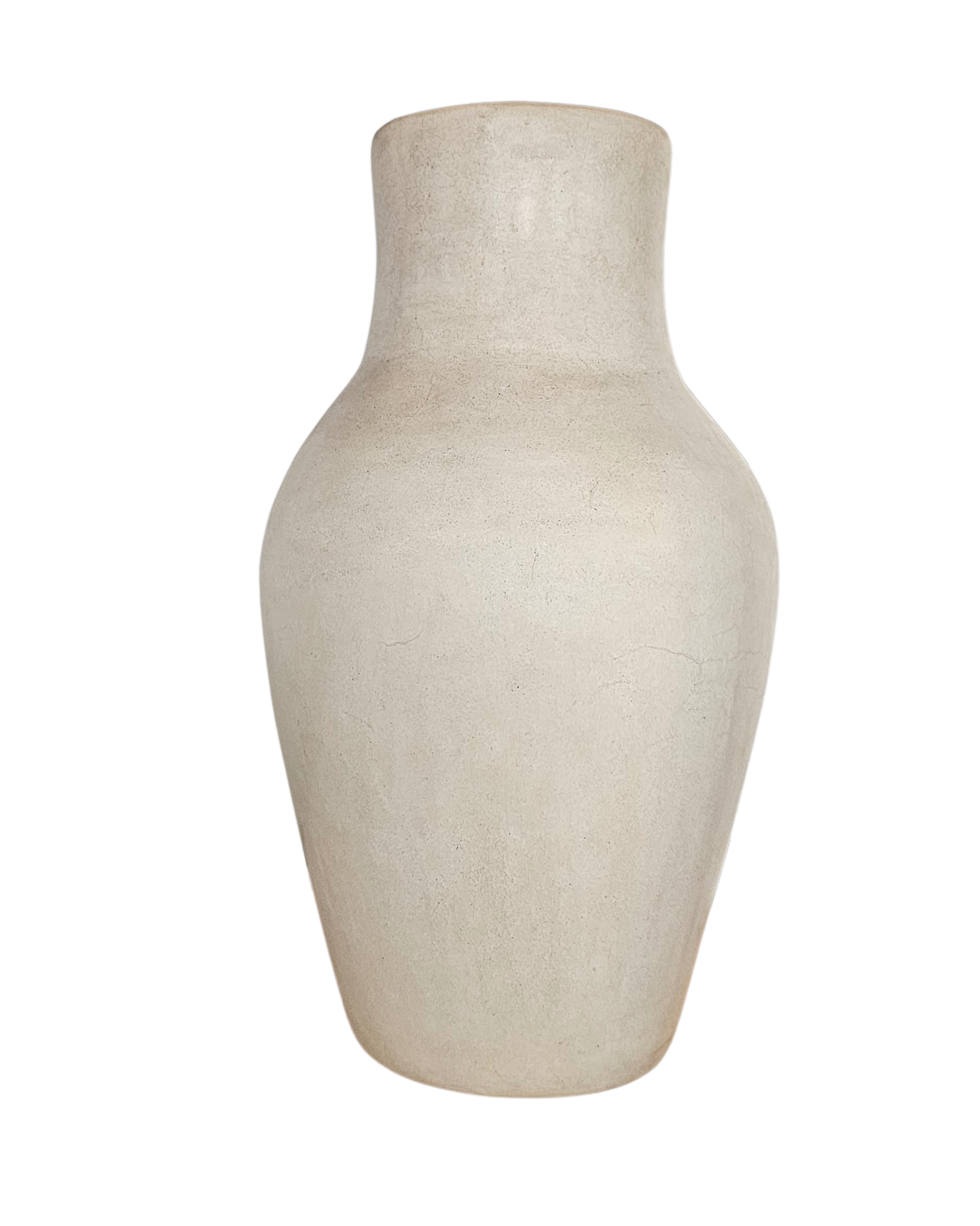 Tadelakt Vase Weiß