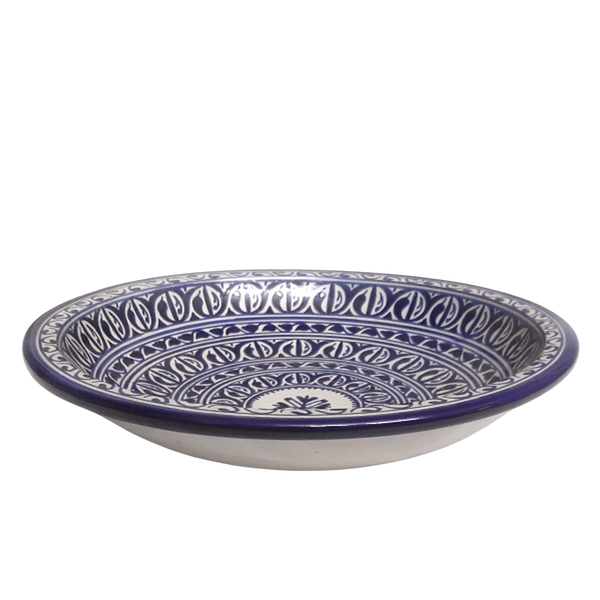 Moroccan plate "Beldi" blue Ø:35cm