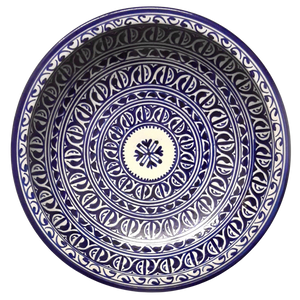 Moroccan plate "Beldi" blue Ø:35cm