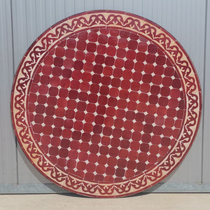 Mosaiktisch Weinrot Ludeja 100 cm