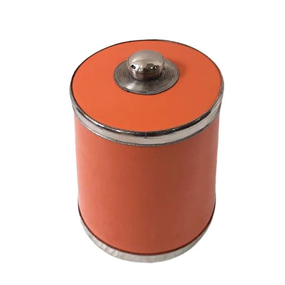 Moroccan ceramic jar orange 17cm