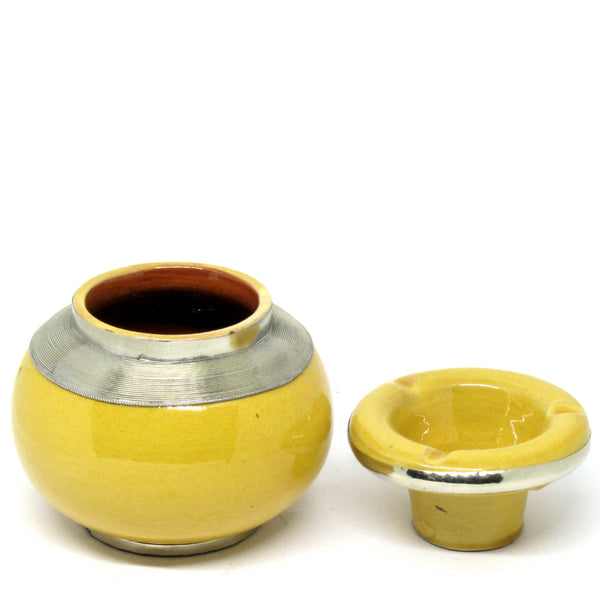 Marokkanischer Keramikaschenbecher | Ø13cm | Gelb