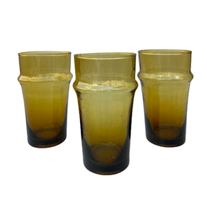 Tea or water glass Beldi amber 12.5cm