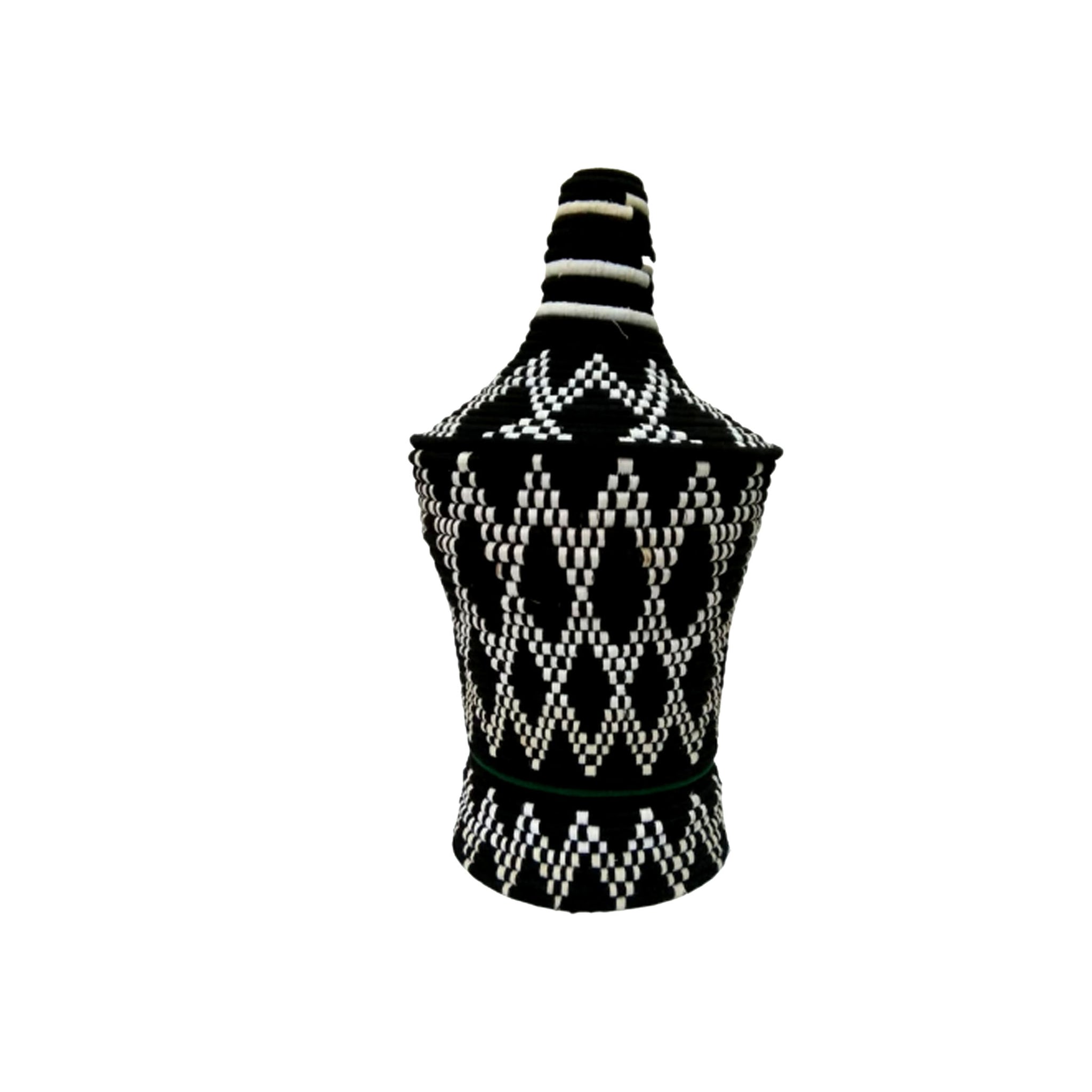 Berber basket black white approx. 70cm