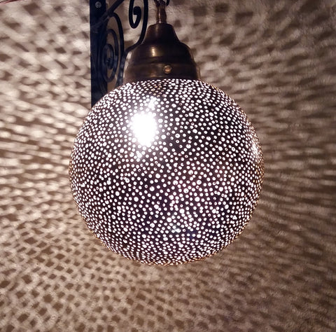 Moroccan hanging lamp "Petit Maroc" | Brass | Ø:22cm