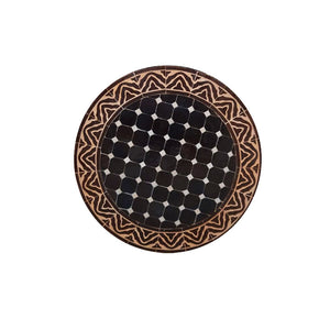 Marokkanischer Mosaiktisch Braun Maghreb 60 cm