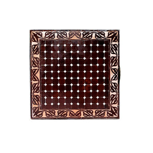marokkanischer Mosaiktisch 70x70cm Braun Marwan