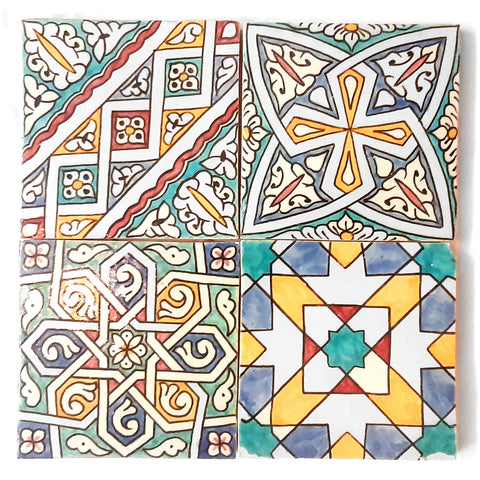 Marokkanische Patchwork Keramikfliesen 15x15cm
