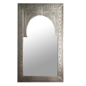 Orientalischer Spiegel Loubna Silber | H:120cm