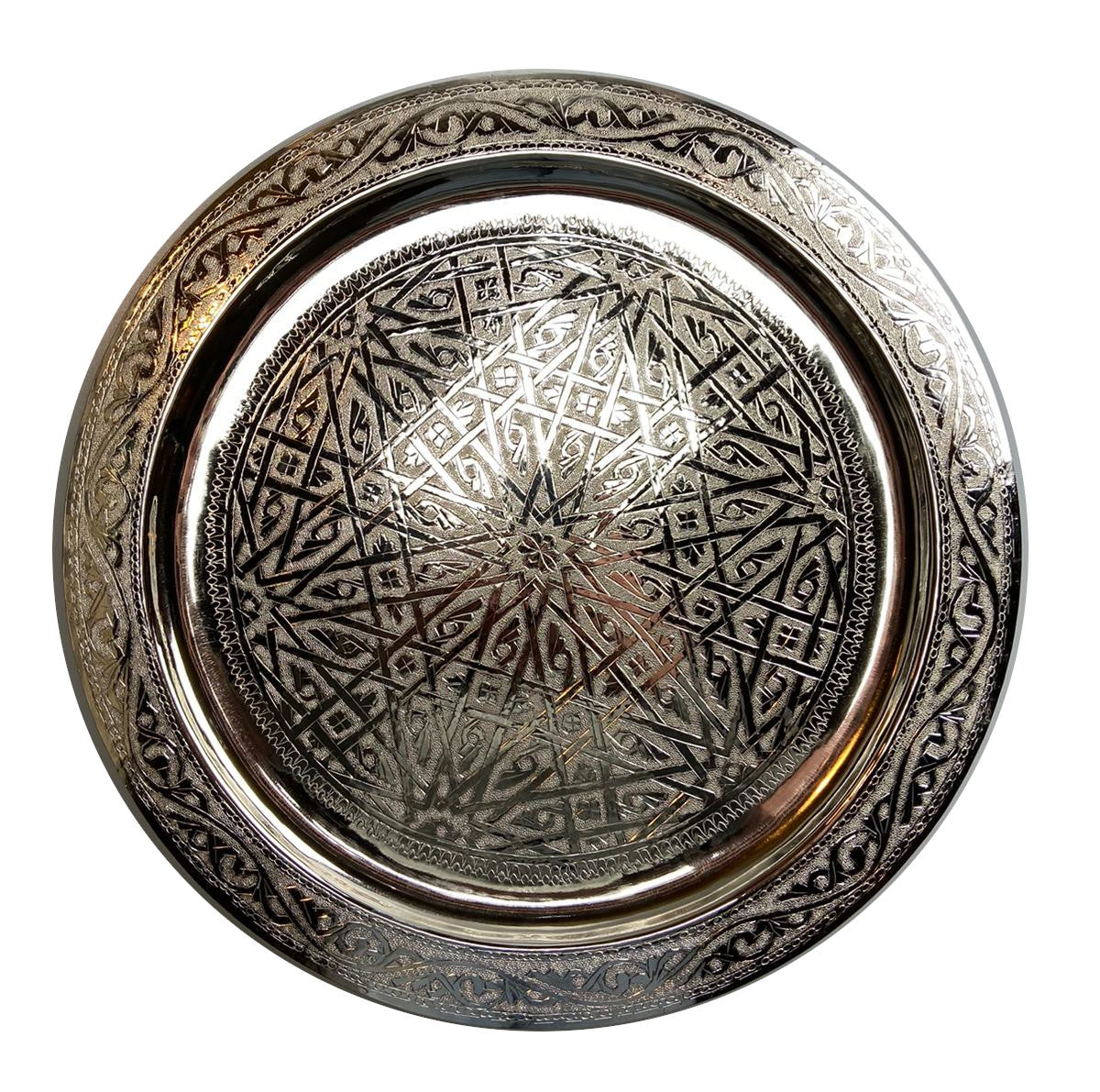 Marokkanisches Tablett Stern 30cm 