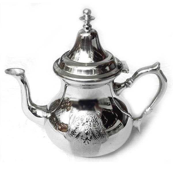 Marokkanische Teekanne Fatima | Silber | H:22cm