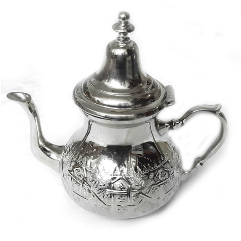 Moroccan teapot Beldi | Silver | H:22cm
