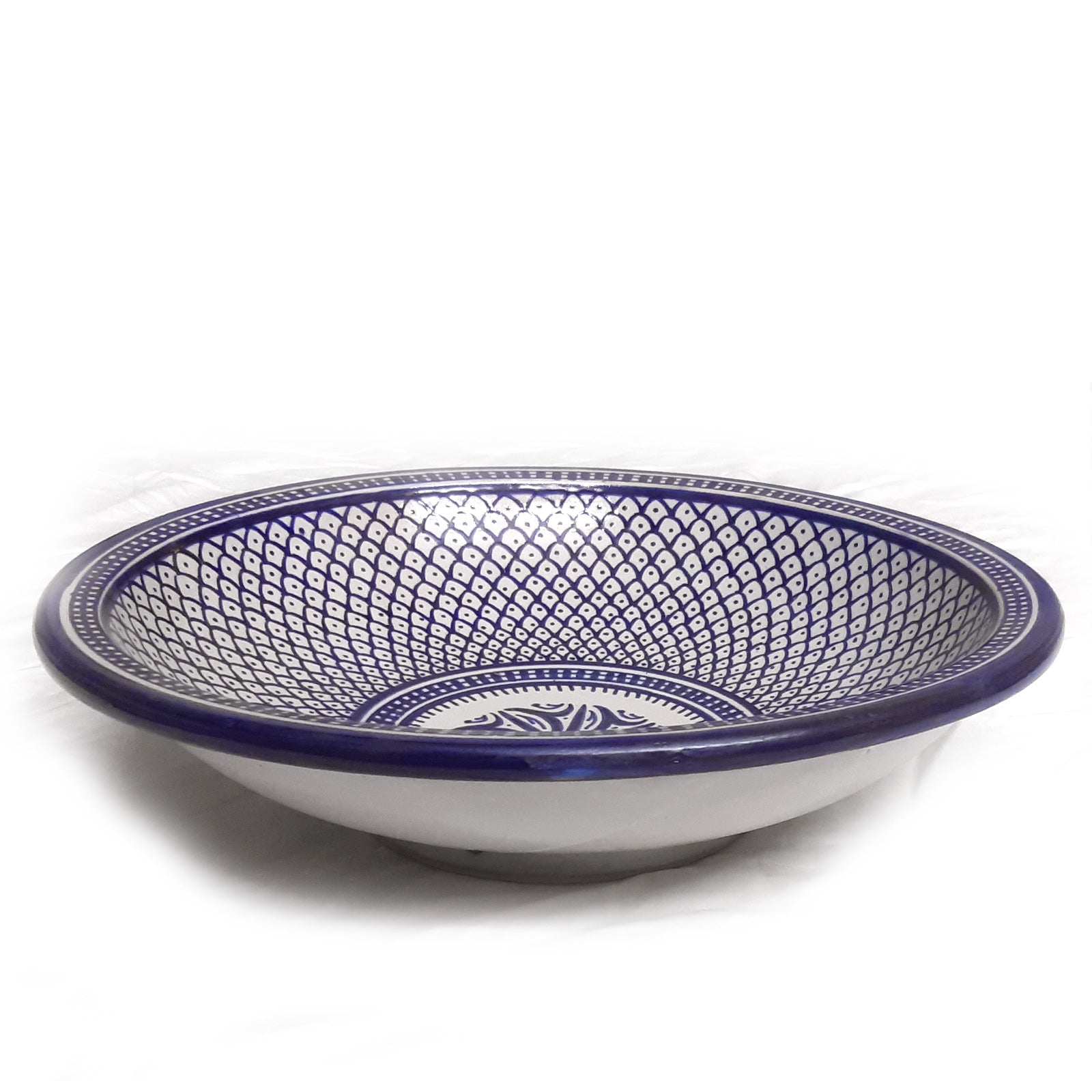 Moroccan plate "Beldi" blue Ø:35cm