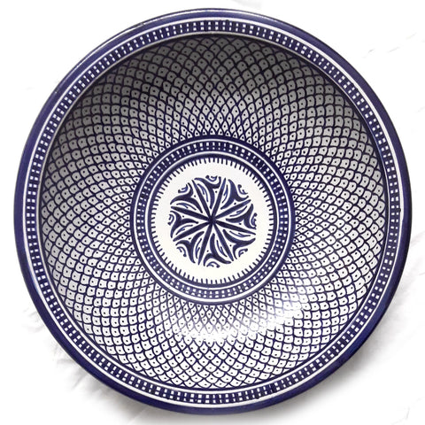 Marokkanische Teller "Beldi" Blau Ø:35cm