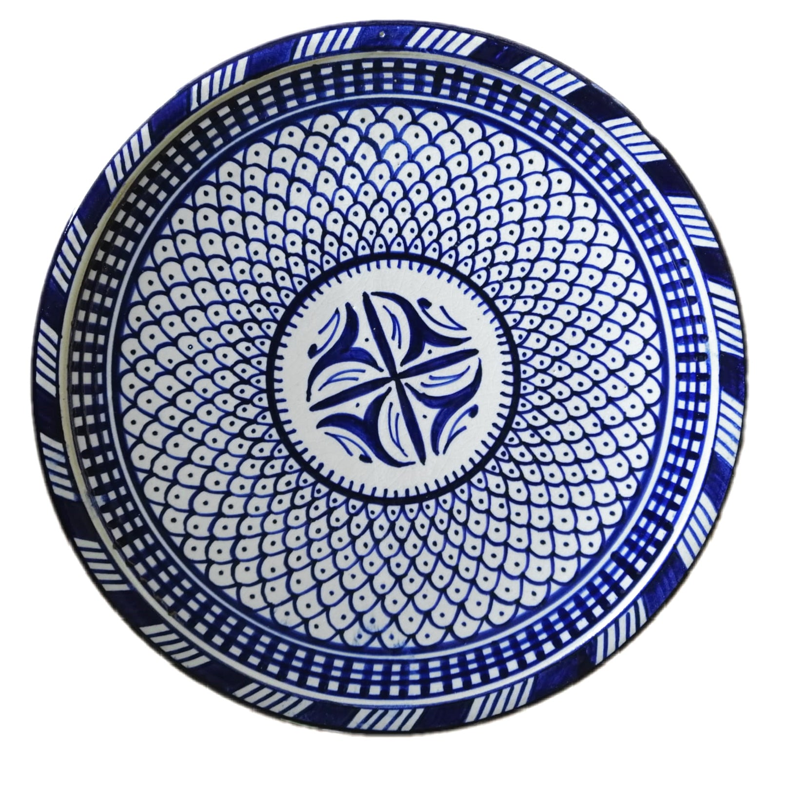 Marokkanische Teller "Beldi" | Blau | Ø30cm
