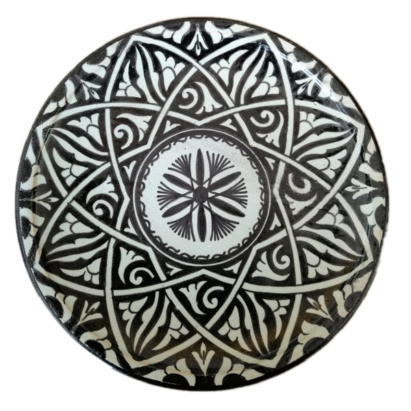 Marokkanische Teller schwarz Ø:25cm