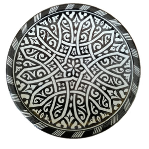 Marokkanische Teller schwarz 30cm