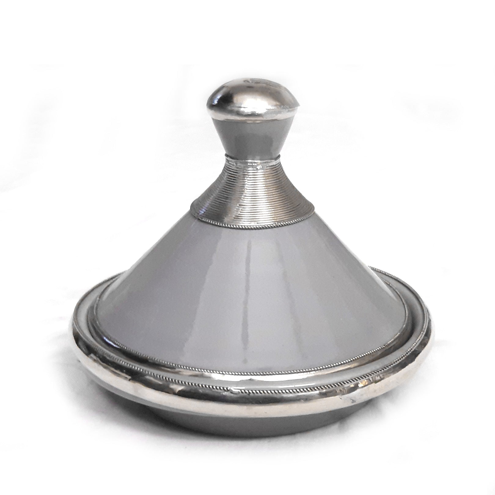 Marokkanische Ziertagine Grau H:13cm
