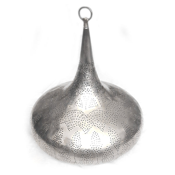 Orientalische Tropfenleuchte | Silber | Ø:38cm