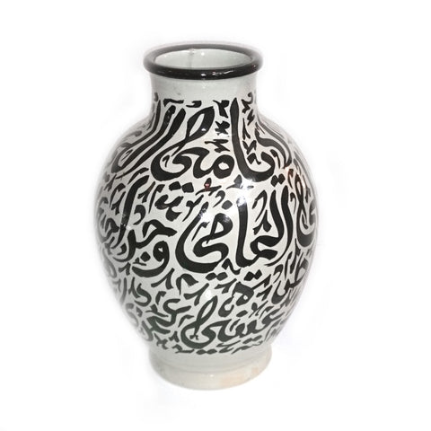 Marokkanische Vase schwarz