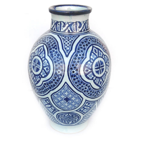Marokkanische Vase blau