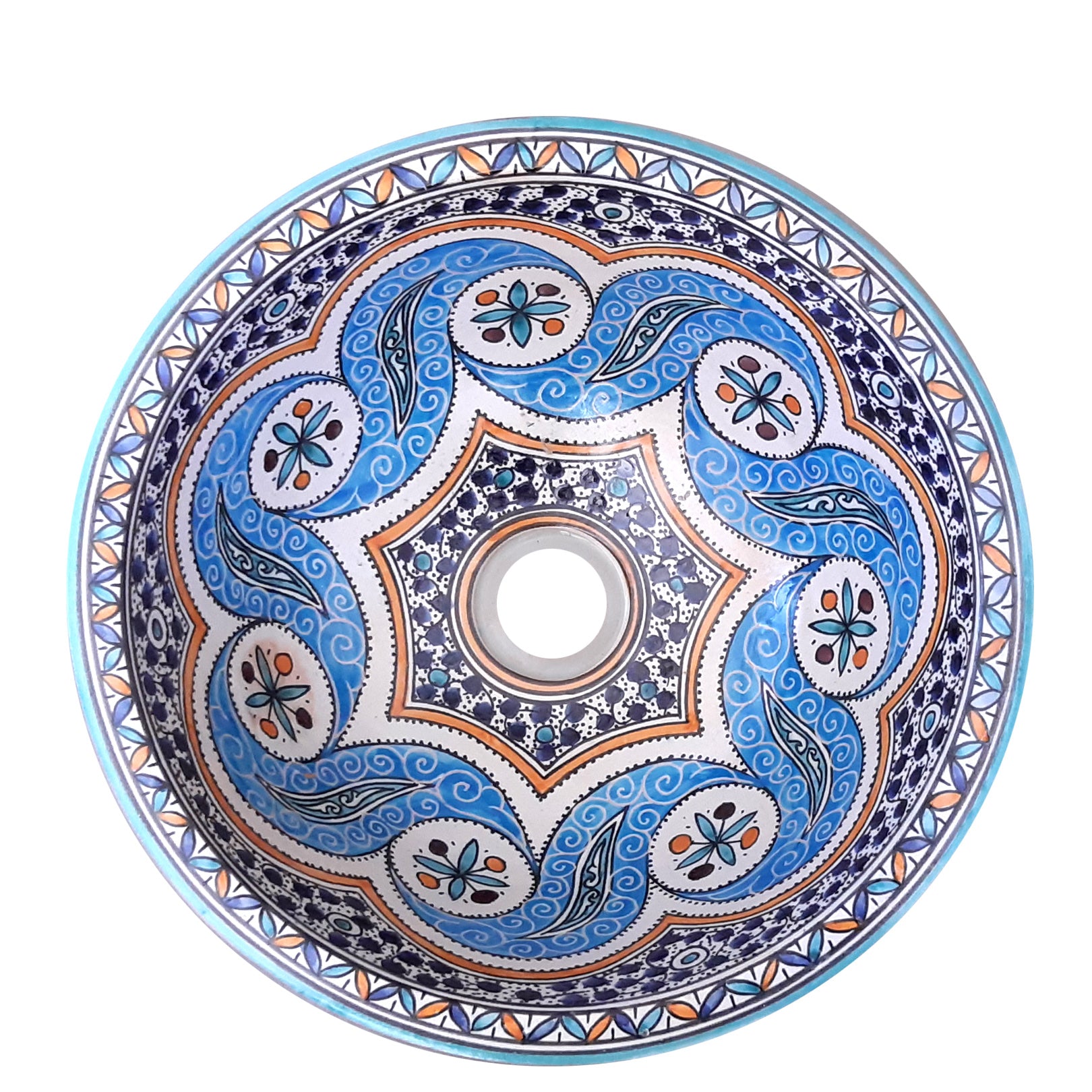 Waschbecken | Welle |  Bunt | Ø:35cm